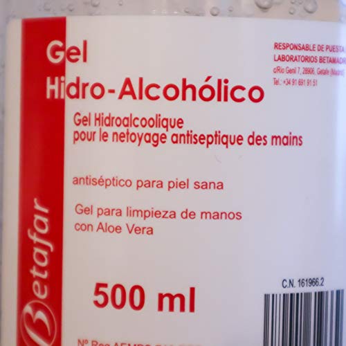 Gel hidroalcohólico Betafar 500 ml' (1)