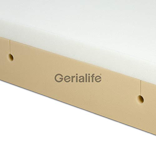 Gerialife Colchón Ortopédico Viscoelástico Desenfundable para Camas Articuladas, Altura 20 cm. (90x190)