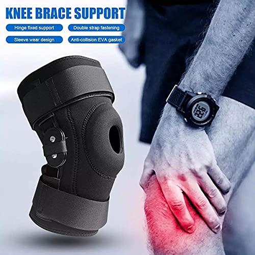 GFDGDS Rodillera con Bisagras-ACL, MCL, Desgarro del Ligamento del Menisco Y Tendinitis-se Utiliza para Correr, Puede Proteger Y Aliviar El Dolor-Trauma, Desgarros Deportivos (Color : A)