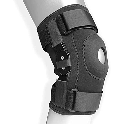 GFDGDS Rodillera con Bisagras-ACL, MCL, Desgarro del Ligamento del Menisco Y Tendinitis-se Utiliza para Correr, Puede Proteger Y Aliviar El Dolor-Trauma, Desgarros Deportivos (Color : A)