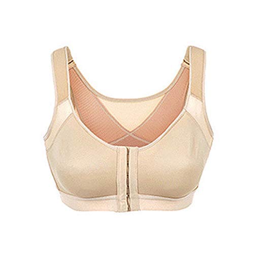 gfhjgjhj Mujer Corrector de Postura Inalámbrico Soporte para Espalda Sujetador, Mujer Corrector de Postura Sujetador Inalámbrico Soporte para Espalda Levantar Yoga Sujetador Ropa Interior - Nude, M