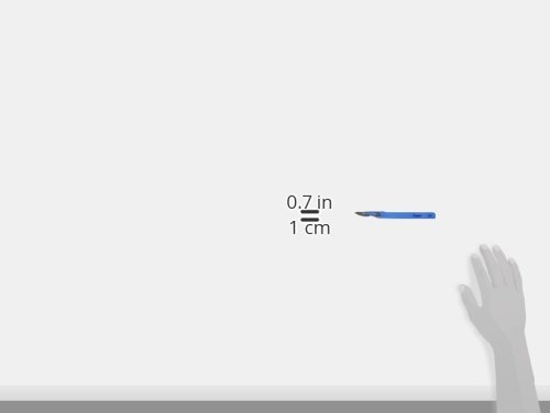 Gima - Escalpelo estéril de acero inoxidable, mango de ABS desechable, estándar, nº 23, 10 escalpelos empaquetados individualmente.