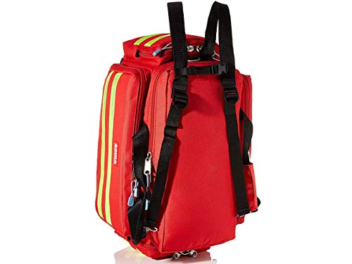 GIMA ref 27151 Bolsa"Smart" para emergencias sanitarias, poliéster, 55 x 35 x 32cm, talla mediana, roja, maleta primeros auxilios con compartimientos internos y externos, resistente al agua