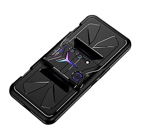 GIOPUEY Funda para Lenovo Legion Duel 2, Material de TPU es Ultra-Delgado Case, Anti Huella Digital Telefono Funda [Resistente al Desgaste] [Antideslizante] Cover - Negro