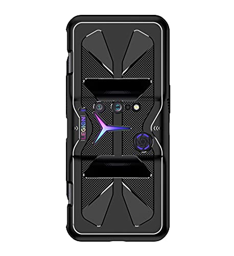 GIOPUEY Funda para Lenovo Legion Duel 2, Material de TPU es Ultra-Delgado Case, Anti Huella Digital Telefono Funda [Resistente al Desgaste] [Antideslizante] Cover - Negro