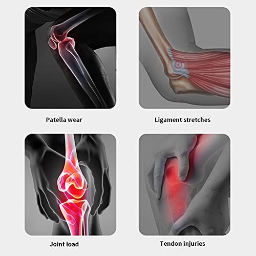 GIRYES Rodillera, rodillera de compresión deportiva para aliviar el dolor en las articulaciones y la artritis, correr, mejorar la circulación, ejercicio, fitness, rodillera, hombres y mujeres (L-azul)