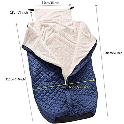 GKPLY Manta para Silla de Ruedas Pesada, Manta Forrada de vellón Funda para piernas de Silla de Ruedas Manta Forrada de Felpa con Cremallera para la Parte Inferior del Cuerpo, piernas/pies