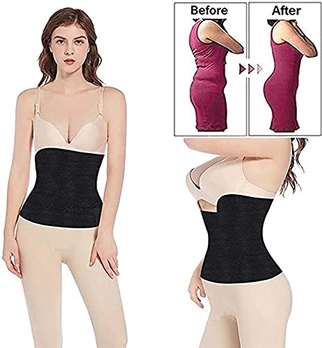 GLEYDY Faja Reductora Cinturilla para Mujer, Fitness Cintura Entrenador De Sudoración, Ajustable Adelgazante Waist Trainer Ayuda a La Corrección Postural y Abdominal Faja Postparto,Rojo