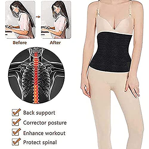 GLEYDY Faja Reductora Cinturilla para Mujer, Fitness Cintura Entrenador De Sudoración, Ajustable Adelgazante Waist Trainer Ayuda a La Corrección Postural y Abdominal Faja Postparto,Rojo