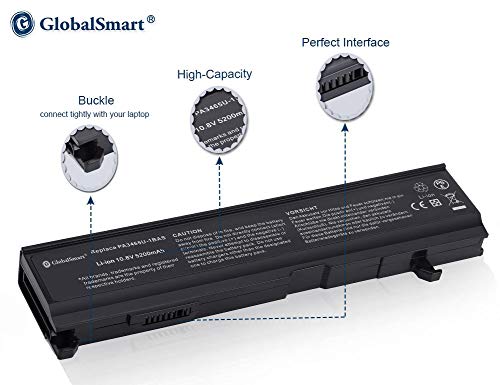 Globalsmart Batería para portátil Alta Capacidad para Toshiba Dynabook AX/55A 6 Celdas Negro