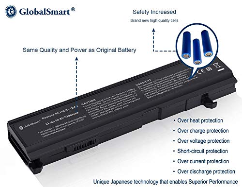 Globalsmart Batería para portátil Alta Capacidad para Toshiba Dynabook AX/55A 6 Celdas Negro