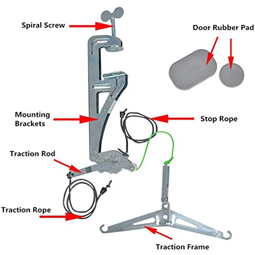 GLX sobre La Puerta De La Tracción del Cuello De Dispositivos Cuello Cuello Camilla para El Alivio del Dolor, Tracción Cervical Kit
