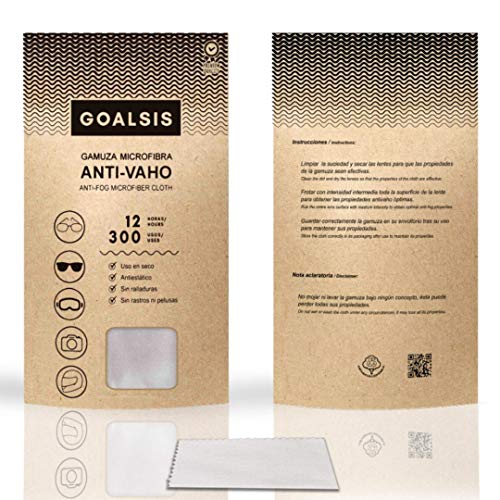 Goalsis - Gamuzas Microfibra Antivaho | Premium | Sin necesidad de liquidos adicionales | Toallita de uso en seco, para GAFAS y lentes | Libre de P.F.O.A.