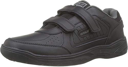 Gola AMA202 Belmont Hombre Zapatillas de Deporte del Velcro de Cuero Real