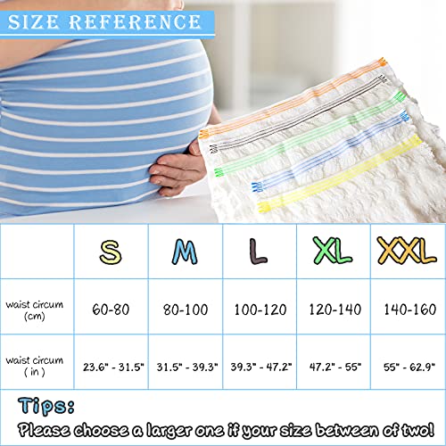 GOOKALA Braguitas de Maternidad, Paquete de 5 Ropa Interior Posparto Pantalones de Maternidad Desechables con Sección- C Transpirables y Elásticos para Mujeres Después del Nacimiento XL