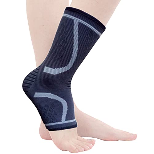 Goosom 1 Par Antideslizante Soporte de Tobillo Súper Elástico Transpirable, Calcetines Compresivos, Tobillera Estabilizadora Hombre y Mujer, Tobillera Protector Compresion para Correr, Fitness A40 M