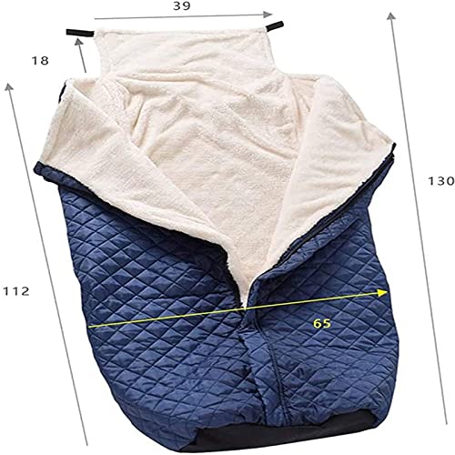 Gpzj Manta con Cremallera para Calentador De Sillas De Ruedas, Funda Acogedora para Silla De Ruedas con Forro Polar Impermeable para Sillas De Ruedas Manuales Y Eléctricas