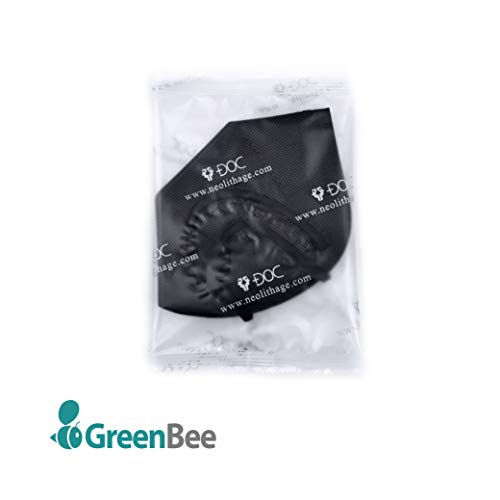 GreenBee Mascarillas FFP2 Homologadas - Mascarillas Higienicas Auto Filtrantes de Partículas - Mascarilla Negra de 5 Capas y Alta Capacidad de Filtración Igual o Superior Al 95% - 50 Unidades