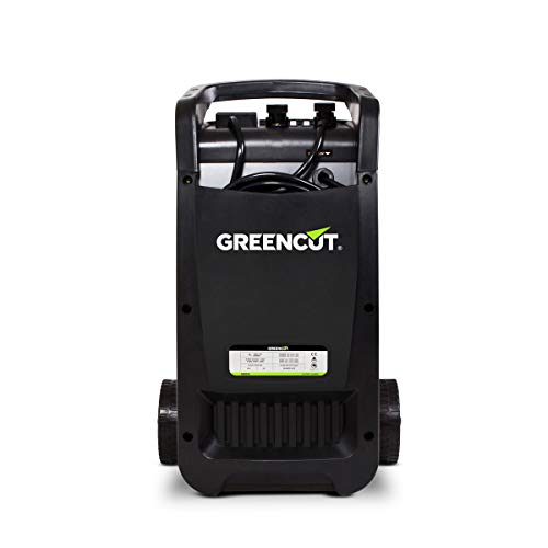 GREENCUT CRB500 - Cargador automático de batería multifunción monofásico de 12V/24V y 50A, cargador con opciones de Carga Rápida y Normal