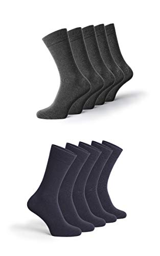 Greylags Prima Calcetines Algodón Peinado Costuras Cosidas a Mano Cómodo Business Calcetines | Hombres y mujeres | 80% Algodón | Certificado Oeko-Tex Standard 100