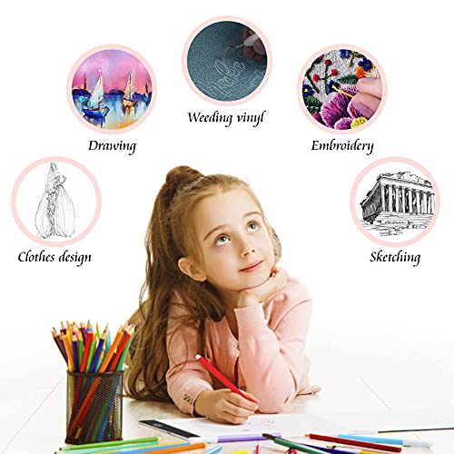 Guiseapue Mesa de Luz para Calcar, LED Tableta de Luz Dibujo A4 de Iluminación de la Caja de Alimentación Micro USB Mesa de Luz Montessori Ideal para Animacion Tatoo Dibuja