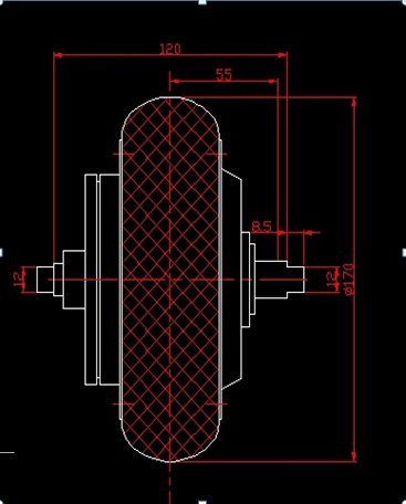 GZFTM 6.5 Pulgadas 48 V 350 W Electric Engine Buje de Rueda para Roller acoplador de Motor Acoplador de Silla del Motor