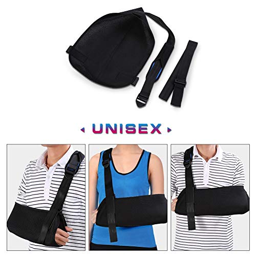 Haofy Cabestrillo Brazo, Ajustable Cabestrillo Hombro Arm Sling Inmovilizador Hombro Transpirable Ligero para Adulto, Apoyo de Muñeca para Brazo Roto Fracturados - Estabilice Brazo Después de Lesiones