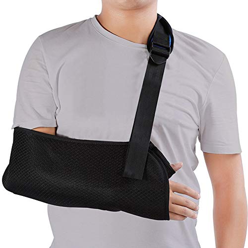 Haofy Cabestrillo Brazo, Ajustable Cabestrillo Hombro Arm Sling Inmovilizador Hombro Transpirable Ligero para Adulto, Apoyo de Muñeca para Brazo Roto Fracturados - Estabilice Brazo Después de Lesiones