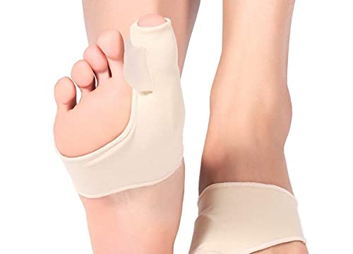 Haofy Corrector de Juanetes de Gel, Protector de Juanetes 2 en 1 y separadores de dedos, enderezadora de dedos con corrector de dedos con almohadillas de Gel Bulit-in para Hallux Valgus