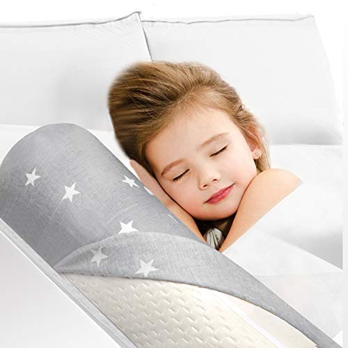 HBselect Barandilla Cama Niño, Barrera Seguridad Niños Cama Protector de Espuma, Barandillas para Camas Anticaídas Infantil para Niños Bebés Adultos y Personas Mayores