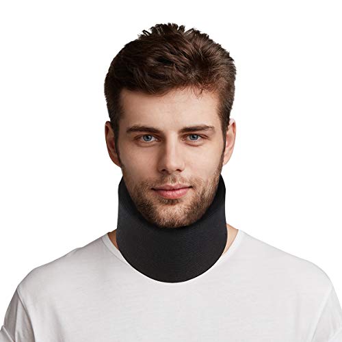 Healefty Collarín Cervical de Talla única - Ajustable, Supersuave para Dormir, Alivia el Dolor y la Presión en la Columna Vertebral, para Hombres, Mujeres y Ancianos