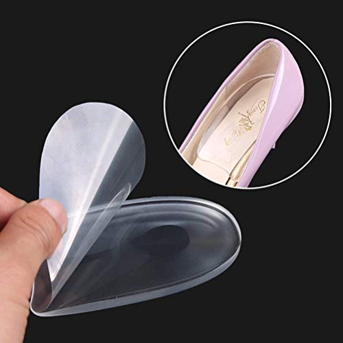 healifty 1 par espolón calcáneo talón Cojín silicona gel Forma de U Heel Pad para aliviar el dolor de talón – Tamaño M