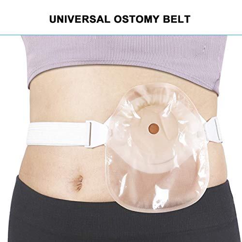 HEALLILY Cinturón de Ostomía Soporte para Hernia Cinturón Abdominal Abertura de Estoma Transpirable Ajustable para Después de La Colostomía Cirugía de Ileostomía Cuidado de La Salud