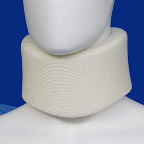 HEALLILY Collarín Cervical de Espuma Suave Ajustable Soporte de Cuello Soporte de Vértebras Envoltura de Latigazo Cervical Alinea Y Estabiliza La Columna Vertebral para Aliviar La Presión del Dolor L