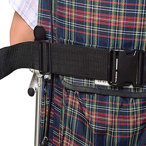 healthwen Cinturón de Seguridad Ajustable para Silla de Ruedas Cinturones de Seguridad para Silla de Ruedas para Pacientes Correas de arnés de cojín con Hebilla de fácil liberación