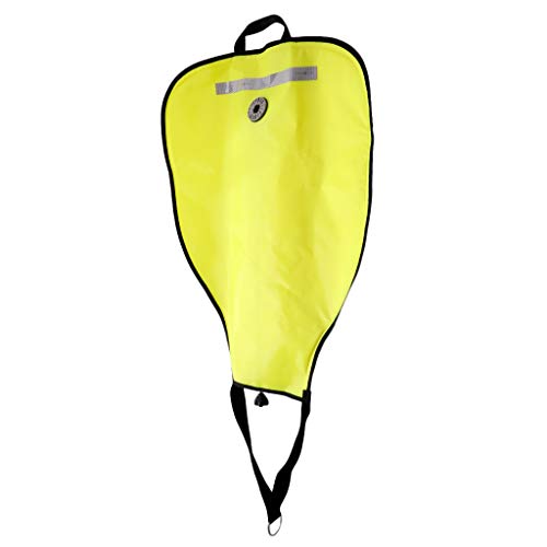 Heinside 2 Piezas de Salvamento Ascensor Scuba Diving Técnica 50 Libras Bolsa con la válvula de Descarga Amarillo Durable (Color : Yellow)