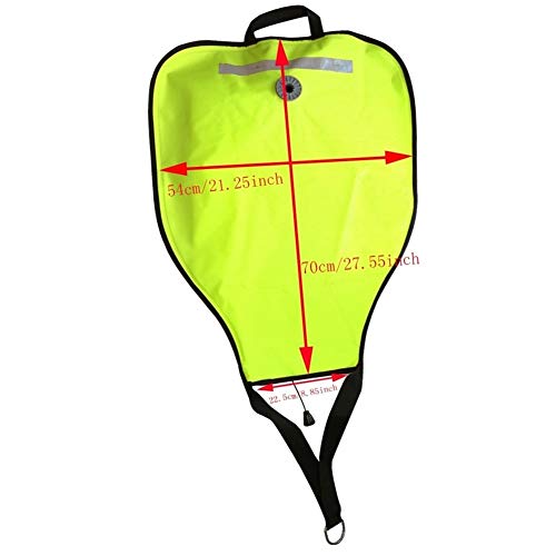 Heinside 210D Nylon 50 Libras de Buceo Bolsa de elevación con la presión de la válvula de Alivio de Rescate Salvamento Ascensor Bolsa de Equipo de Snorkel Buceo Submarino Durable