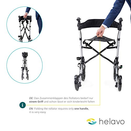 HELAVO - andador para ancianos - caminadores de aluminio plegables para mayores