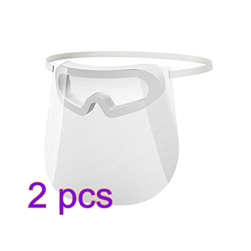 hemoton 2Pcs Protector Facial Protector Facial Completo Protector Médico Protector de Ojos Protección Facial Anti Saliva Cubierta Facial para Médicos Hospitalarios