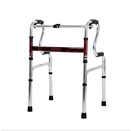 HGBKJUO Andador Rollator, Andador Seguridad Altura Regulable Plegable con 2 Ruedas Andador Ancianos Ligero Plegable y Seguro Ayudas Dinámicas para Adultos,no Wheel