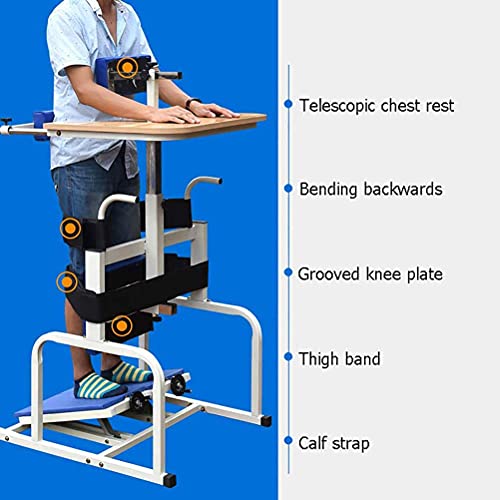 HIGHKAS Bipedestador para discapacitados de Miembros Inferiores, Bipedestador para Entrenamiento de rehabilitación de Miembros Inferiores para discapacitados con parálisis Cerebral/discapacidad, s