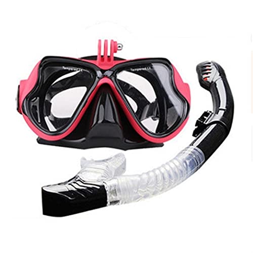 HIXISTO Gafas De NatacióN，Flexiseal Gafas Gafas de Alta definición de Buceo SANBAO Cara Espejo HD Mascarilla Adult Anti-Niebla Nariz Respiración de natación Equipo de Buceo (Color : B)