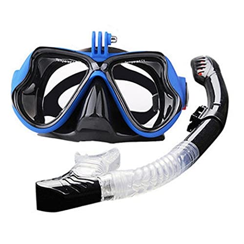 HIXISTO Gafas De NatacióN，Flexiseal Gafas Gafas de Alta definición de Buceo SANBAO Cara Espejo HD Mascarilla Adult Anti-Niebla Nariz Respiración de natación Equipo de Buceo (Color : B)