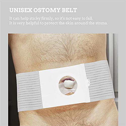 HJK Ostomy Cinturón, Abdominal Binder Brace Faja Apoyo para Colostomía Ileostomía Urostomía Tejido Transpirable Banda Postoperatoria