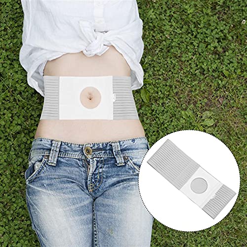 HJK Ostomy Cinturón, Abdominal Binder Brace Faja Apoyo para Colostomía Ileostomía Urostomía Tejido Transpirable Banda Postoperatoria