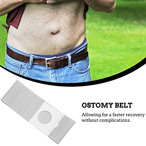 HJK Ostomy Cinturón, Abdominal Binder Brace Faja Apoyo para Colostomía Ileostomía Urostomía Tejido Transpirable Banda Postoperatoria