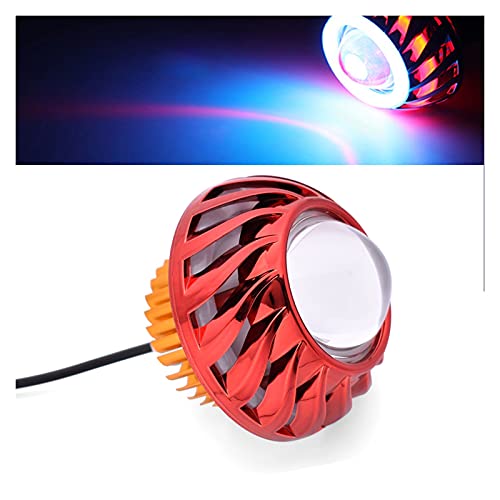 Hjunisshkm Motocicleta LED Faro Round Angel Eyes Spot Light Fog LÁMPARA FIT Compatible with para Yamaha XT1200Z Super TENERE YZF R120 R1 R3 R5 R6 600R ahdyj (Color : A)