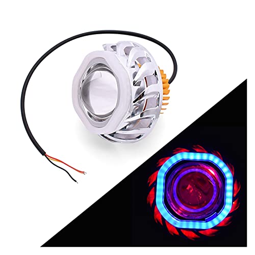 Hjunisshkm Motocicleta LED Faro Round Angel Eyes Spot Light Fog LÁMPARA FIT Compatible with para Yamaha XT1200Z Super TENERE YZF R120 R1 R3 R5 R6 600R ahdyj (Color : A)