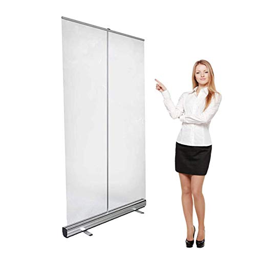 HLMBQ Plegable Divisor Pantalla,Mampara Protectora separadora Escudo,Banner Enrollable Separación Biombo,contra estornudos PVC Transparente 60X160cm/80X180cm Salón Clínicas Barbero