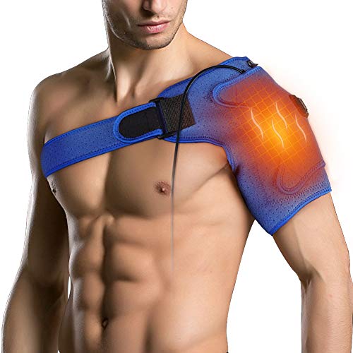 Hombro Apoyo Terapia de Calor para Hombres y Mujeres, Neopreno Compresión Apoyo de Hombro para el Hombro Congelado, Manguito Rotatorio, Ac Articulación Dislocada, Hombro Izquierdo o Derecho (S)